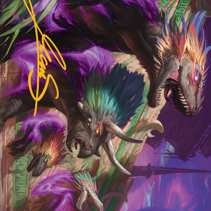 Burning Sun's Fury Art Card (Gold-Stamped Signature) [March of the Machine Art Series]