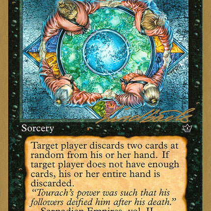 Hymn to Tourach (Circle) (Leon Lindback) [Pro Tour Collector Set]