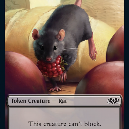 Rat // Food (0010) Double-Sided Token [Wilds of Eldraine Tokens]