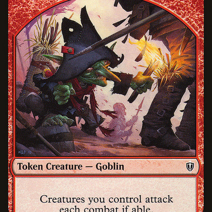 Goblin // Zombie Double-Sided Token [Commander 2016 Tokens]