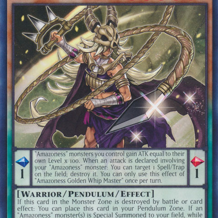 Amazoness Golden Whip Master [MP23-EN219] Common