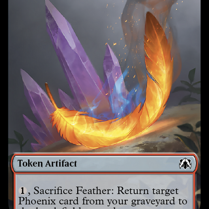 Feather // Servo Double-Sided Token [March of the Machine Commander Tokens]