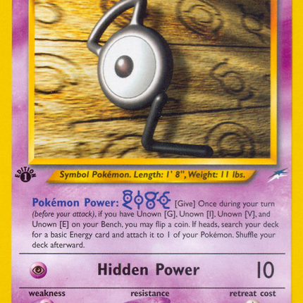 Unown [G] (27/105) [Neo Destiny 1st Edition]