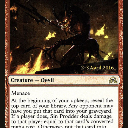 Sin Prodder [Shadows over Innistrad Prerelease Promos]