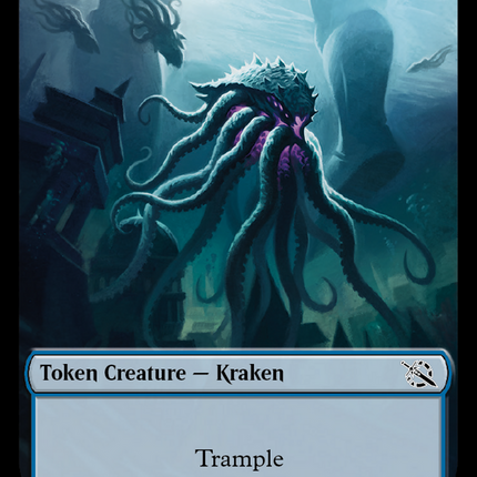Warrior // Kraken Double-Sided Token [March of the Machine Tokens]