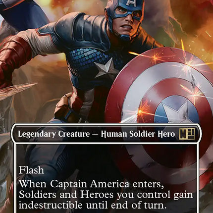 Captain America, Unbowed (Borderless) [Marvel Super Heroes Commander]
