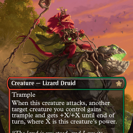 Ashroot Animist (Borderless) (Mana Foil) [Foundations]