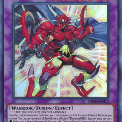 Elemental Hero Sunrise [LED6-EN012] Ultra Rare