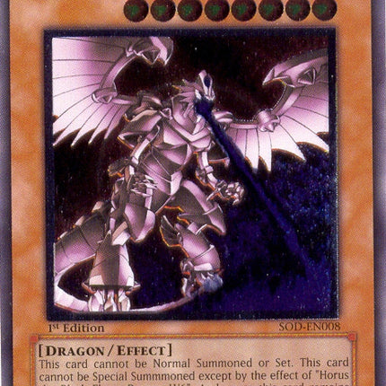 Horus the Black Flame Dragon LV8 [SOD-EN008] Ultimate Rare