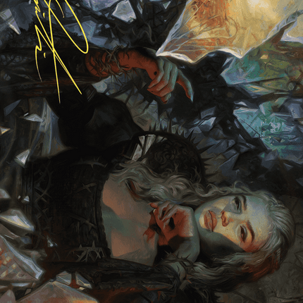 Prophetic Prism Art Card (Gold-Stamped Signature) [Wilds of Eldraine Art Series]
