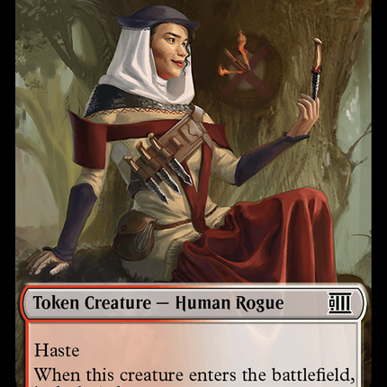 Human Rogue Token [Outlaws of Thunder Junction: Breaking News Tokens]