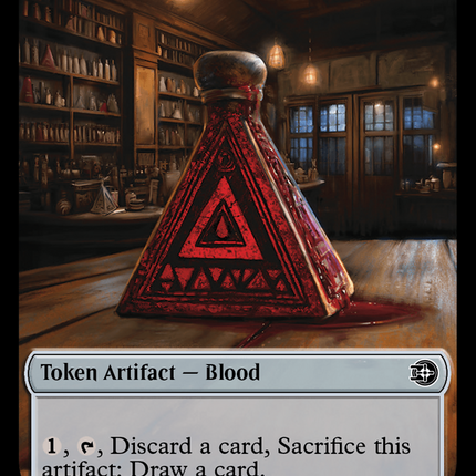 Blood // Plot Double-Sided Token [Outlaws of Thunder Junction: The Big Score Tokens]