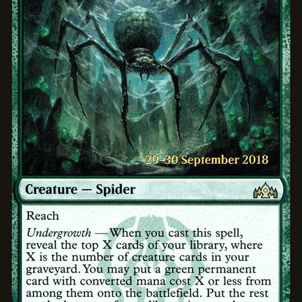Hatchery Spider [Guilds of Ravnica Prerelease Promos]