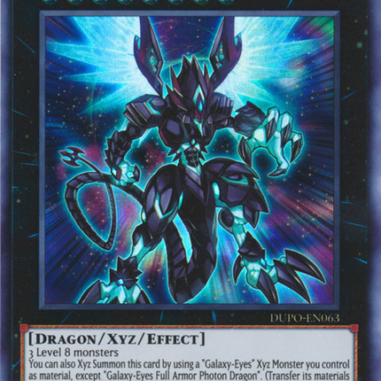 Galaxy-Eyes Full Armor Photon Dragon [DUPO-EN063] Ultra Rare