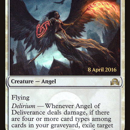 Angel of Deliverance (Launch) [Shadows over Innistrad Promos]