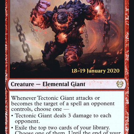Tectonic Giant [Theros Beyond Death Prerelease Promos]