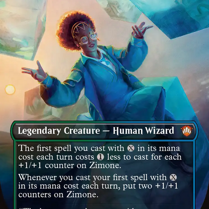 Zimone, Infinite Analyst (Borderless) [Secrets of Strixhaven Commander]