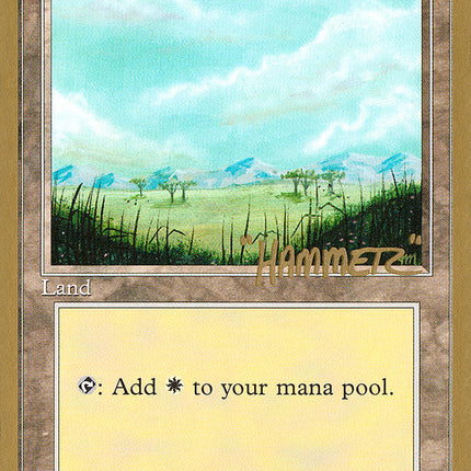 Plains (shr365) (Shawn "Hammer" Regnier) [Pro Tour Collector Set]