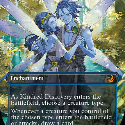 Kindred Discovery (Anime Borderless) (Confetti Foil) [Wilds of Eldraine: Enchanting Tales]