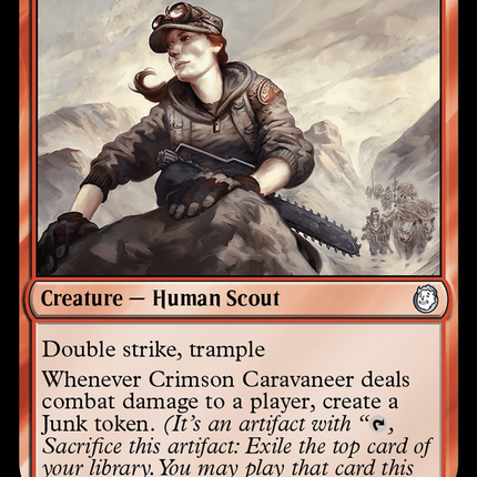Crimson Caravaneer (Surge Foil) [Fallout]