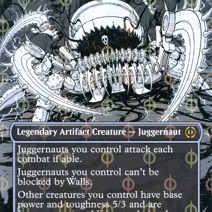 Graaz, Unstoppable Juggernaut (Borderless Manga Step-and-Compleat Foil) [Phyrexia: All Will Be One]