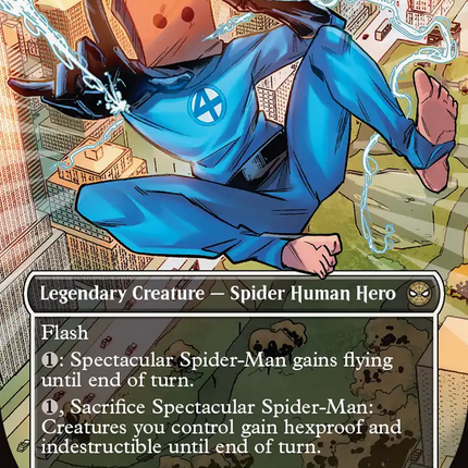 Spectacular Spider-Man (0236) (Borderless) (Textured Foil) [Marvel's Spider-Man]
