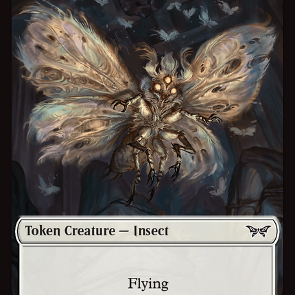 Insect (0005) // Manifest Double-Sided Token [Duskmourn: House of Horror Tokens]