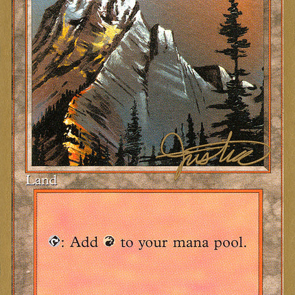 Mountain (mj373) (Mark Justice) [Pro Tour Collector Set]