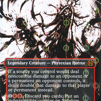 Solphim, Mayhem Dominus (Borderless Ichor Step-and-Compleat Foil) [Phyrexia: All Will Be One]