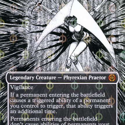 Elesh Norn, Mother of Machines (Borderless Manga Step-and-Compleat Foil) [Phyrexia: All Will Be One]
