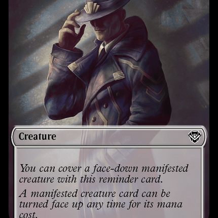 Eldrazi Scion // Manifest Double-Sided Token [Outlaws of Thunder Junction Commander Tokens]
