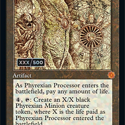 Phyrexian Processor (Retro Schematic) (Serialized) [The Brothers' War Retro Artifacts]