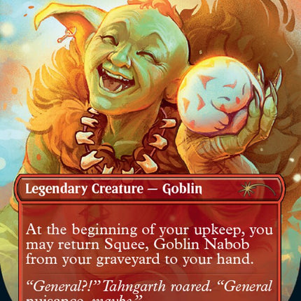 Squee, Goblin Nabob (Borderless) [Secret Lair Countdown Kit]