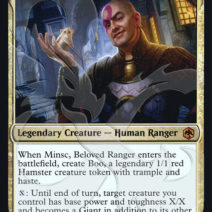 Minsc, Beloved Ranger (Ampersand Promo) [Dungeons & Dragons: Adventures in the Forgotten Realms Promos]