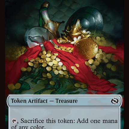 Monk // Treasure Double-Sided Token [Tarkir: Dragonstorm Commander Tokens]