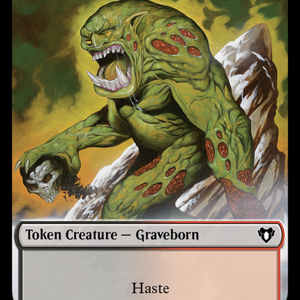 Spirit (0010) // Graveborn Double-Sided Token [Commander Masters Tokens]