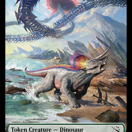 Treasure (21) // Dinosaur Double-Sided Token [March of the Machine Tokens]
