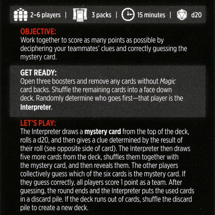 Totally Lost in Translation (Magic Minigame) [Dungeons & Dragons: Adventures in the Forgotten Realms Minigame]