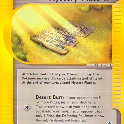 Mystery Plate Alpha (133/144) [Skyridge]