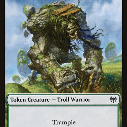Human Warrior // Troll Warrior Double-Sided Token [Kaldheim Tokens]