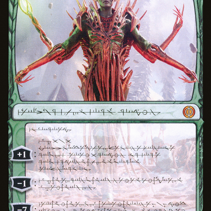 Nissa, Ascended Animist (Phyrexian) [Phyrexia: All Will Be One]