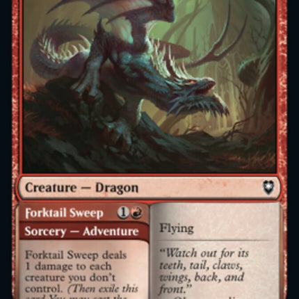 Fang Dragon // Forktail Sweep [Commander Legends: Battle for Baldur's Gate]