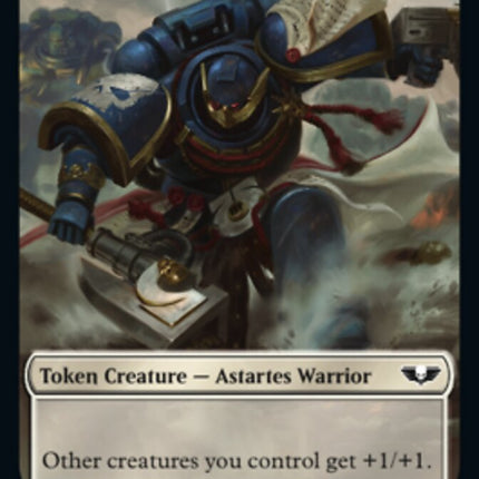 Soldier (003) // Ultramarines Honour Guard Double-Sided Token (Surge Foil) [Warhammer 40,000 Tokens]