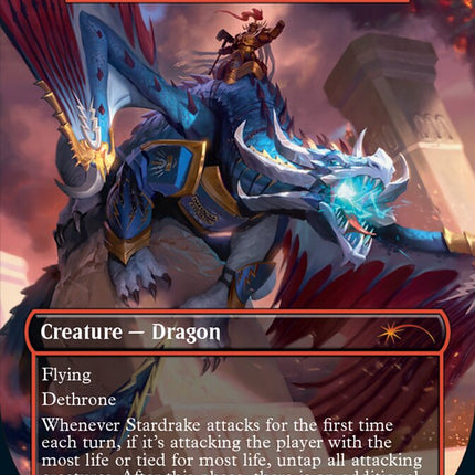 Stardrake - Scourge of the Throne (Borderless) [Secret Lair Drop Series]