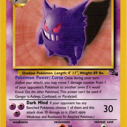 Gengar (20/62) [Fossil Unlimited]