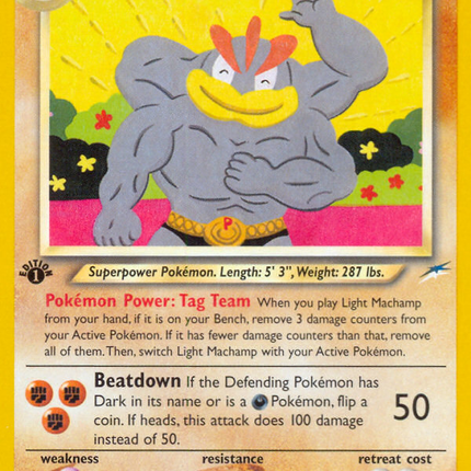 Light Machamp (25/105) [Neo Destiny 1st Edition]