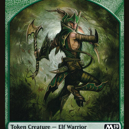 Elf Warrior Token [Core Set 2019 Tokens]