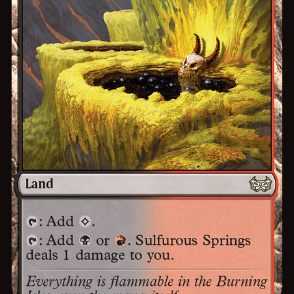 Sulfurous Springs [Duskmourn: House of Horror Commander]