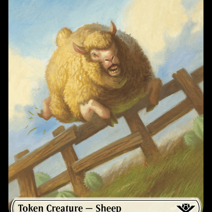 Sheep // Plot Double-Sided Token [Outlaws of Thunder Junction Tokens]
