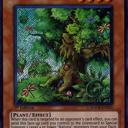 Naturia White Oak [HA04-EN051] Secret Rare